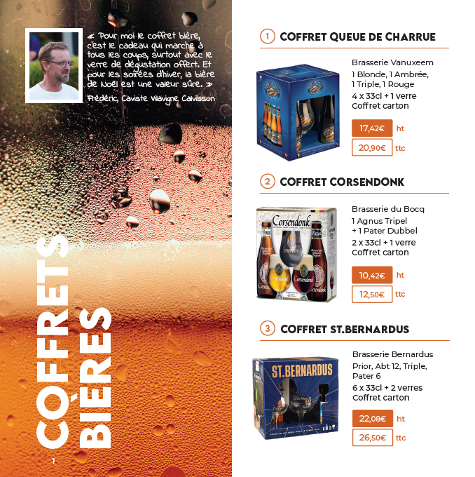coffrets cadeaux bières