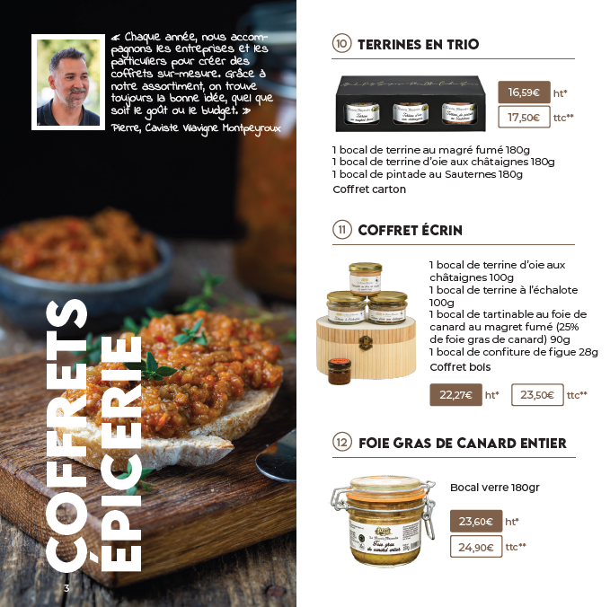 coffrets tartinables