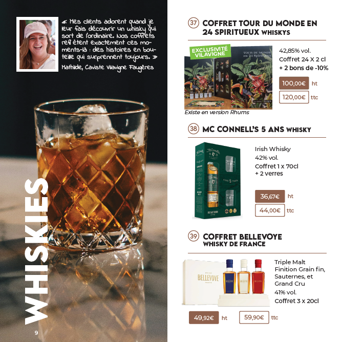 coffrets whiskies